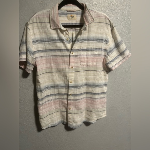 Marine Layer Other - Men’s marine layer striped button up